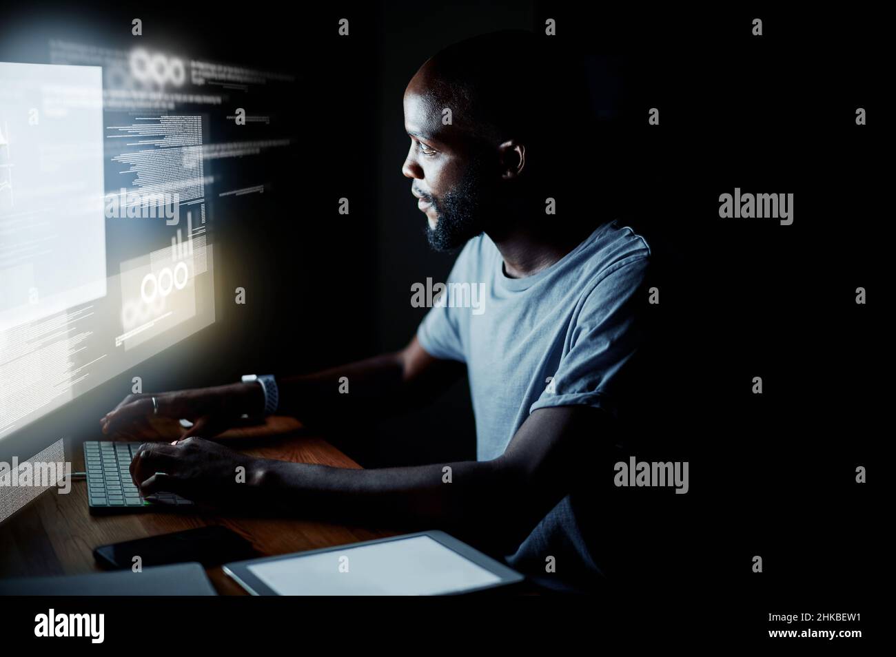 This code needs to be cracked tonight Stock Photo