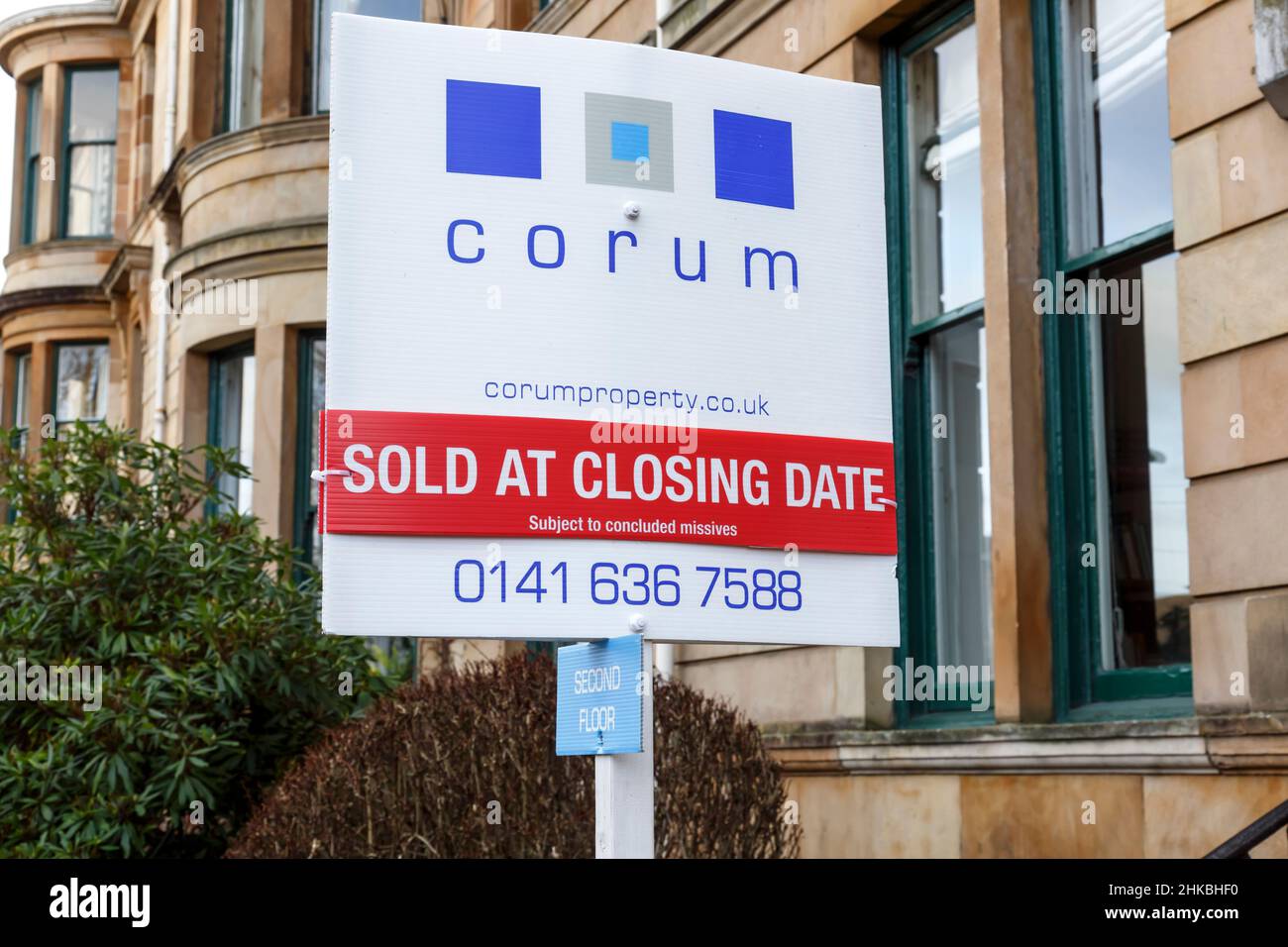 House sold sign, Scotland, UK Stock Photo Alamy