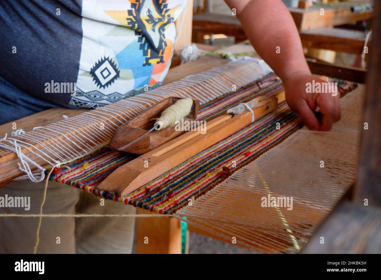 Handcrafted weaving in Mexico Stock Photo Alamy