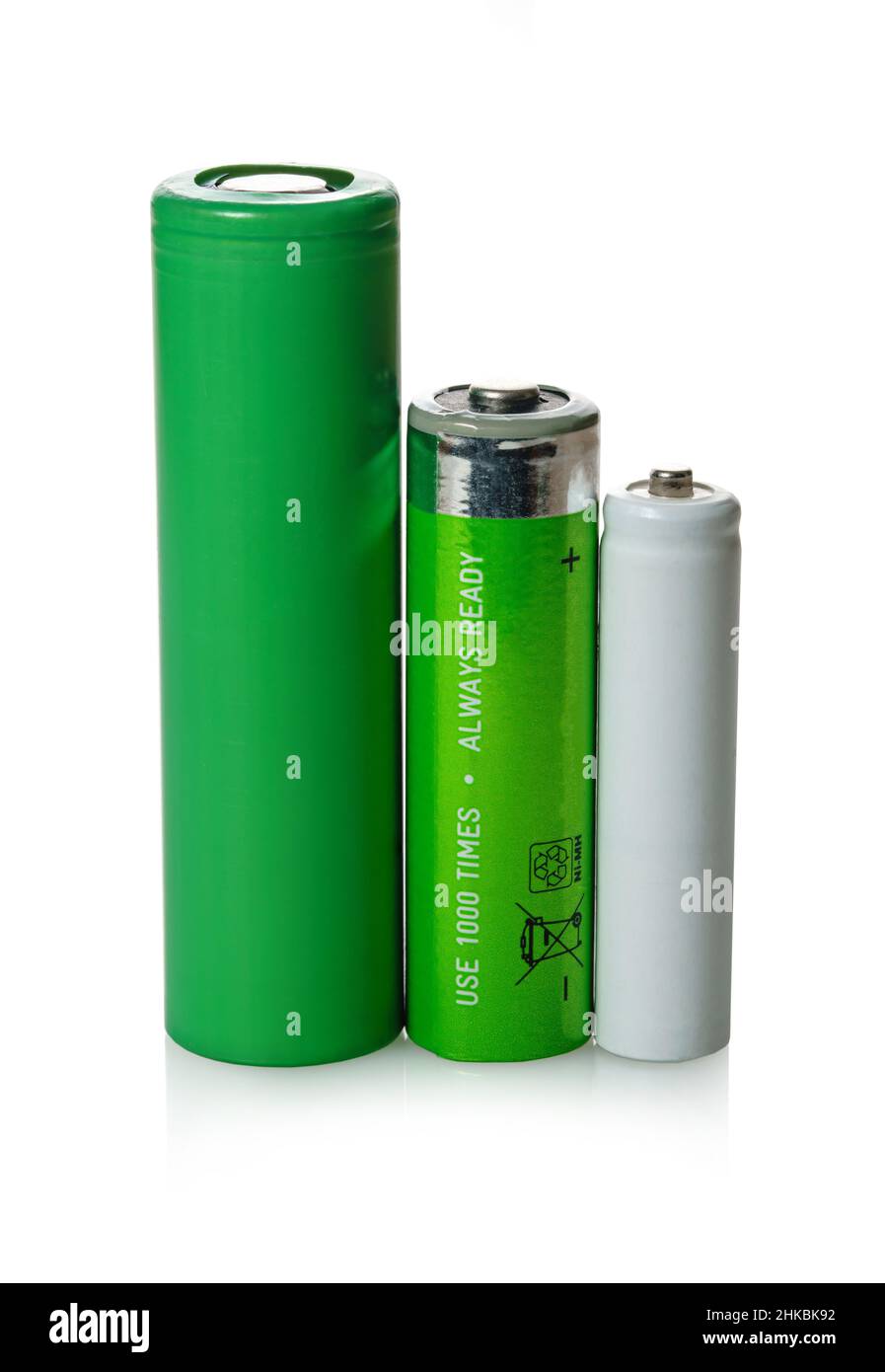 new batteries closeup on a white isolated background Stock Photo Alamy