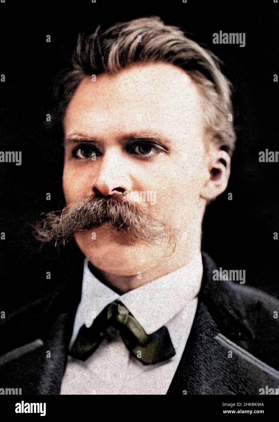 Portrait de Friedrich Nietzsche (1844 -1900) Stock Photo
