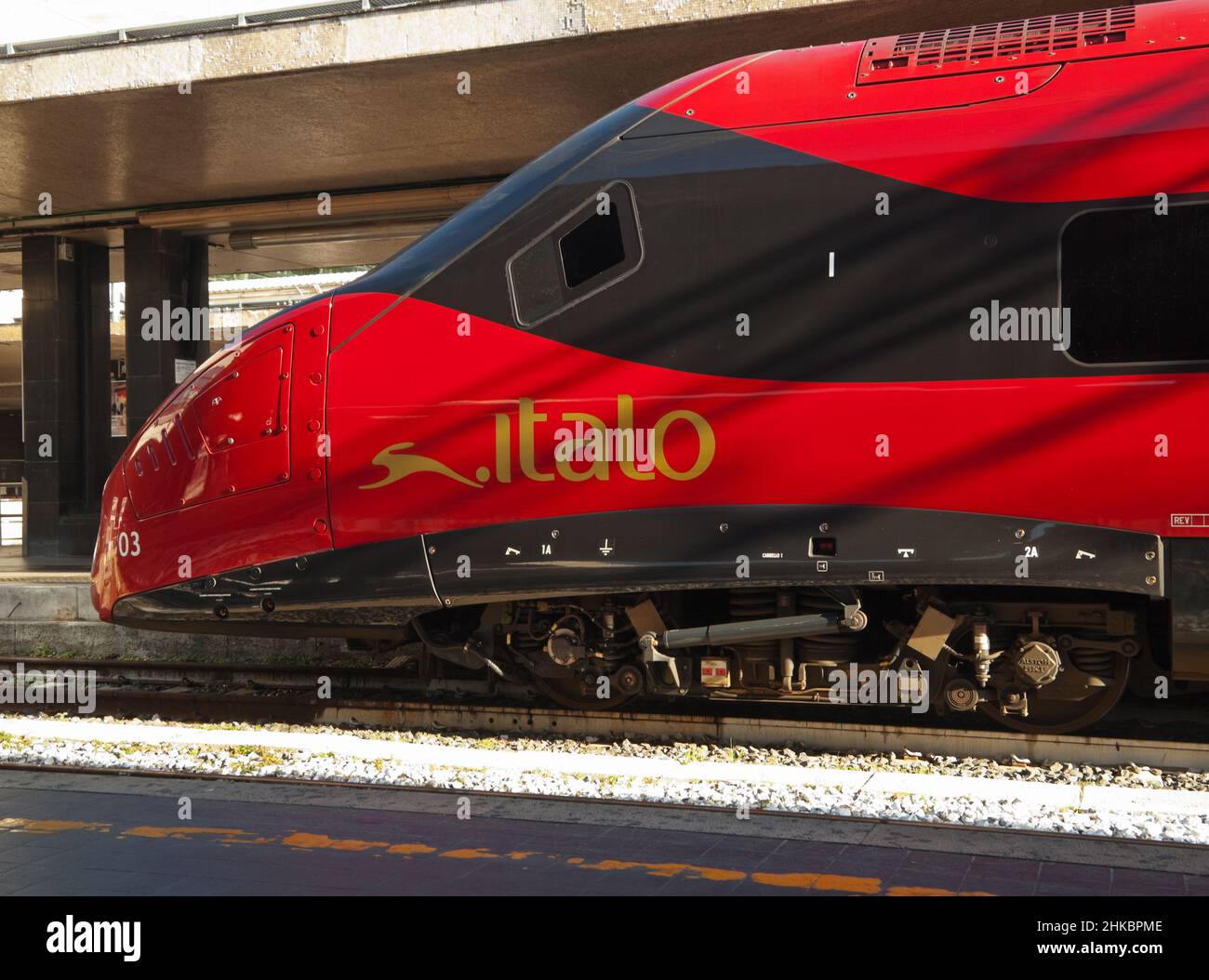 Roma Termini railway station, NTV Italo intercity fast train on platform  Stock Photo - Alamy