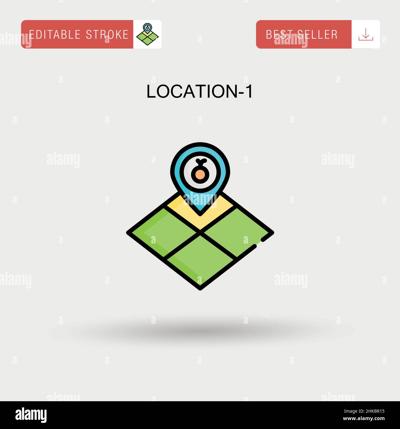 Location-1 Simple vector icon Stock Vector Image & Art - Alamy