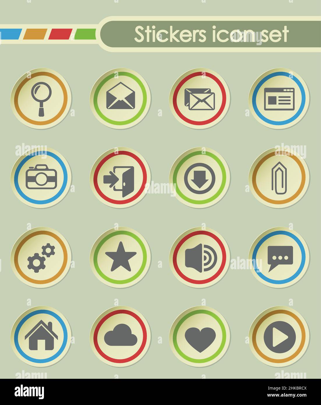 User interface label Stock Vector Images - Alamy