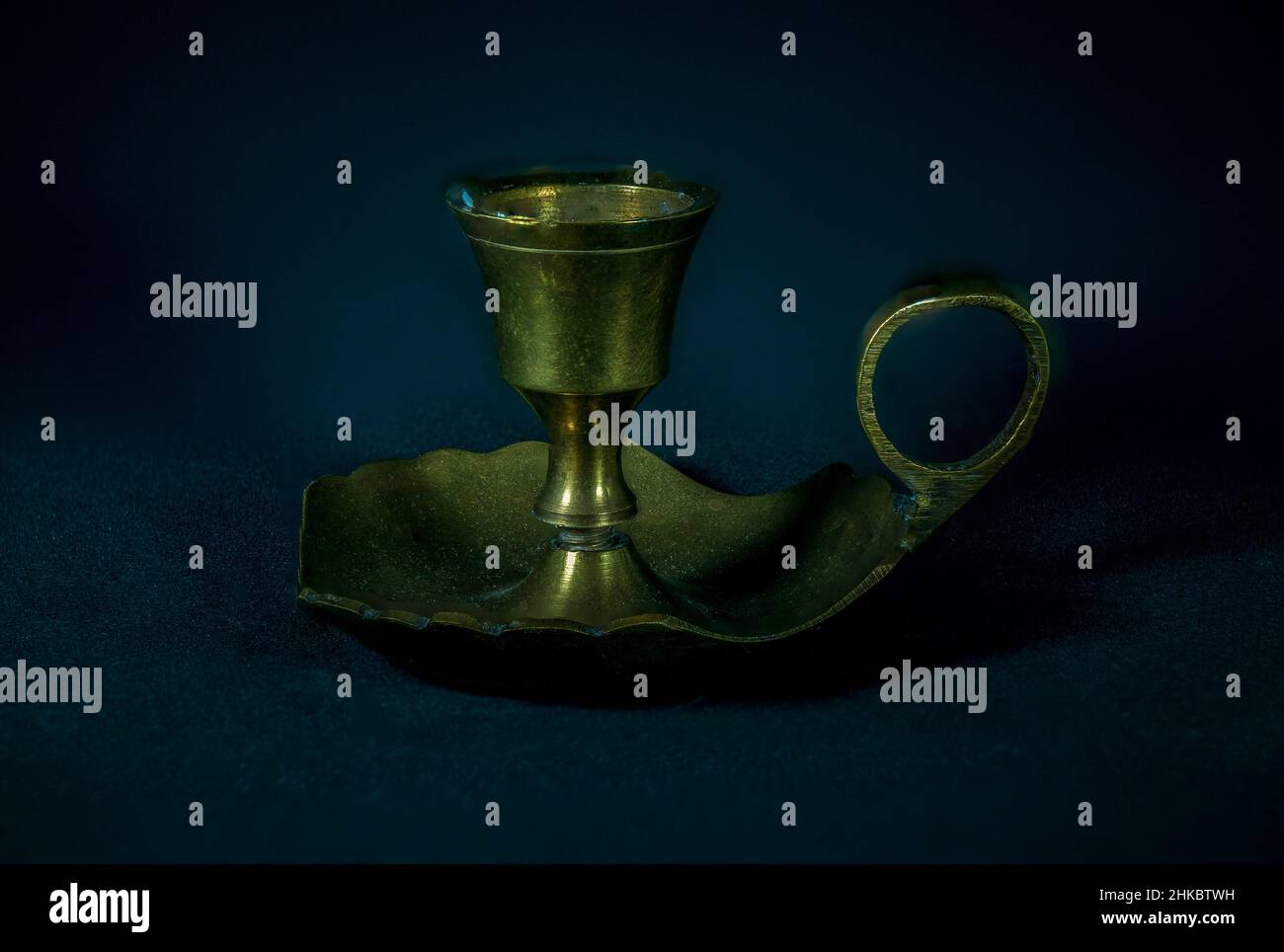 Antique Brass Candle Holder Stock Photo - Alamy