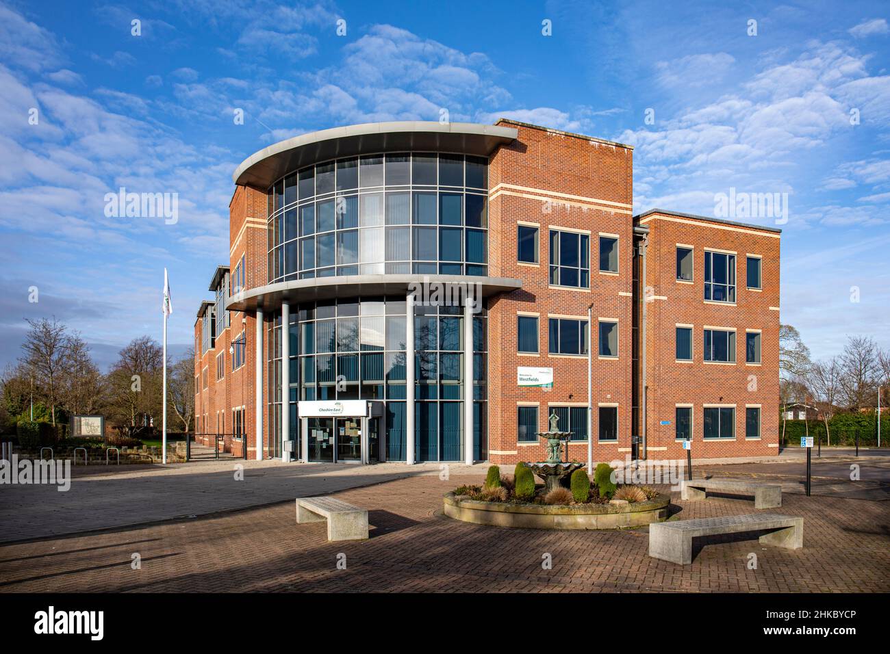 Westfields Council HQ, Cheshire East Council head office in Sandbach Cheshire UK Stock Photo