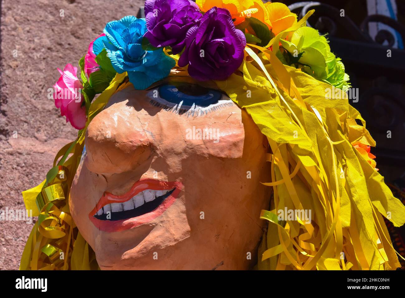 Papier mache giant doll, San Miguel de Allende, Mexico Stock Photo