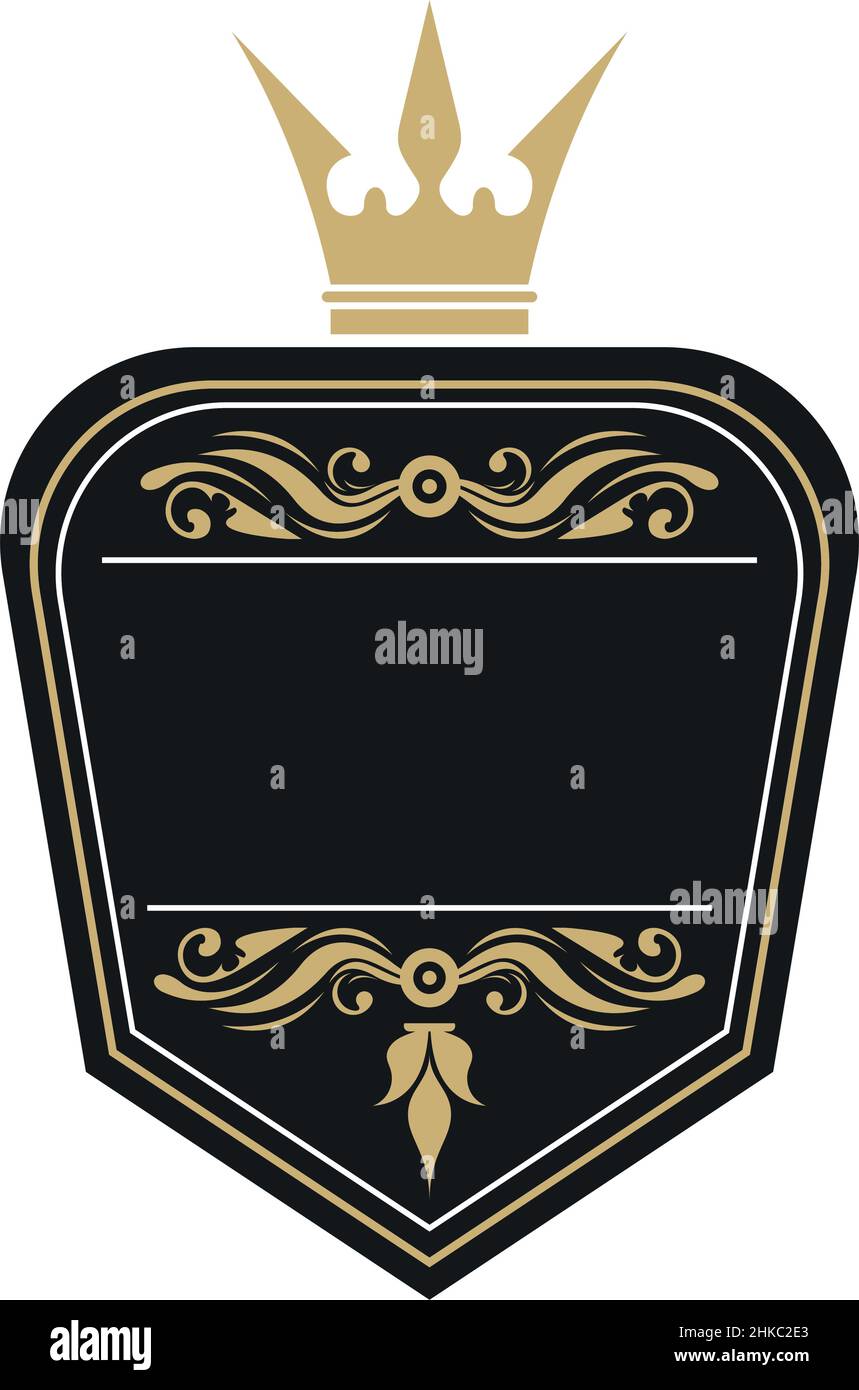 vintage label with crown Stock Vector Image & Art - Alamy