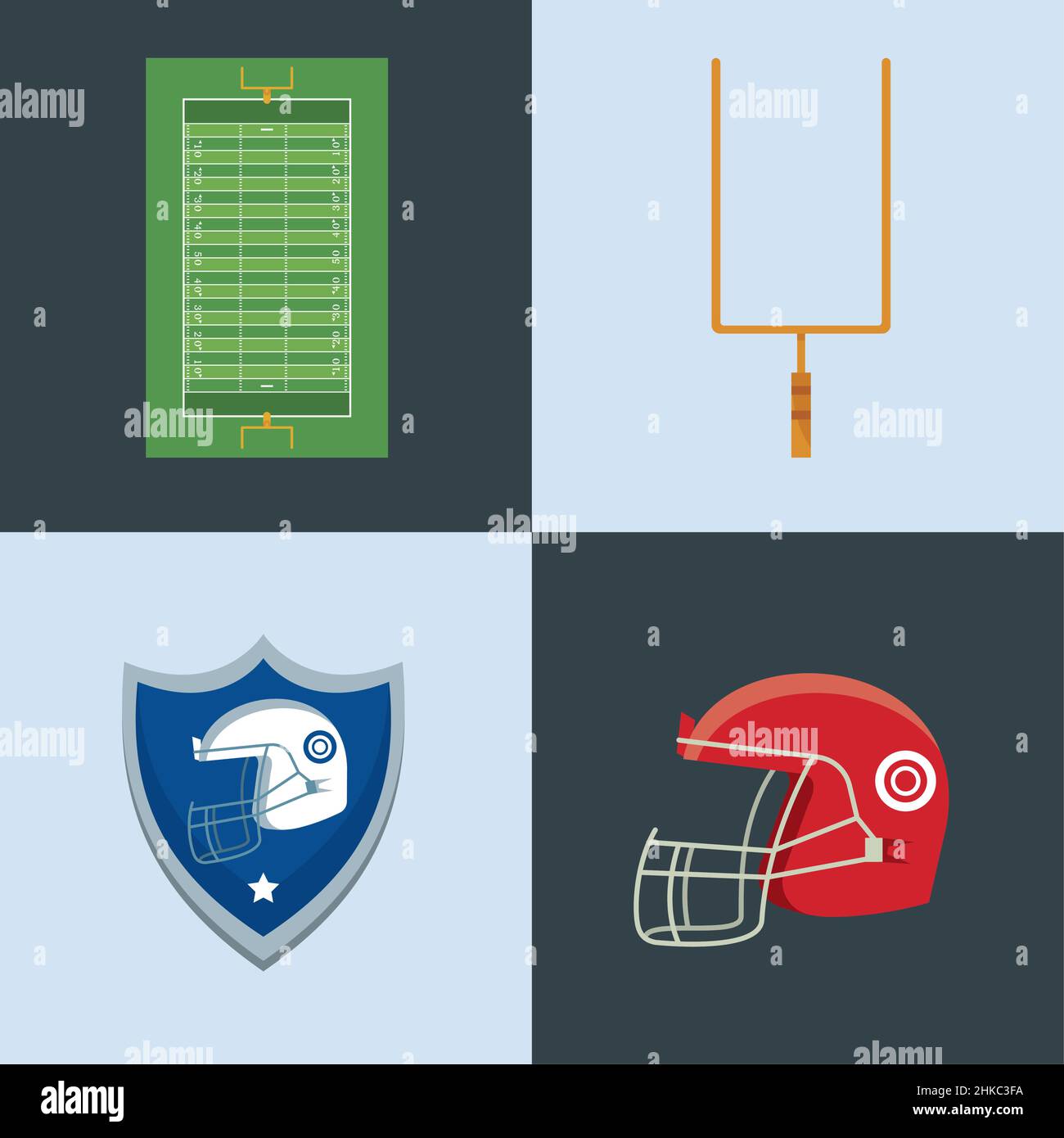 four american football icons Stock Vector Image & Art - Alamy