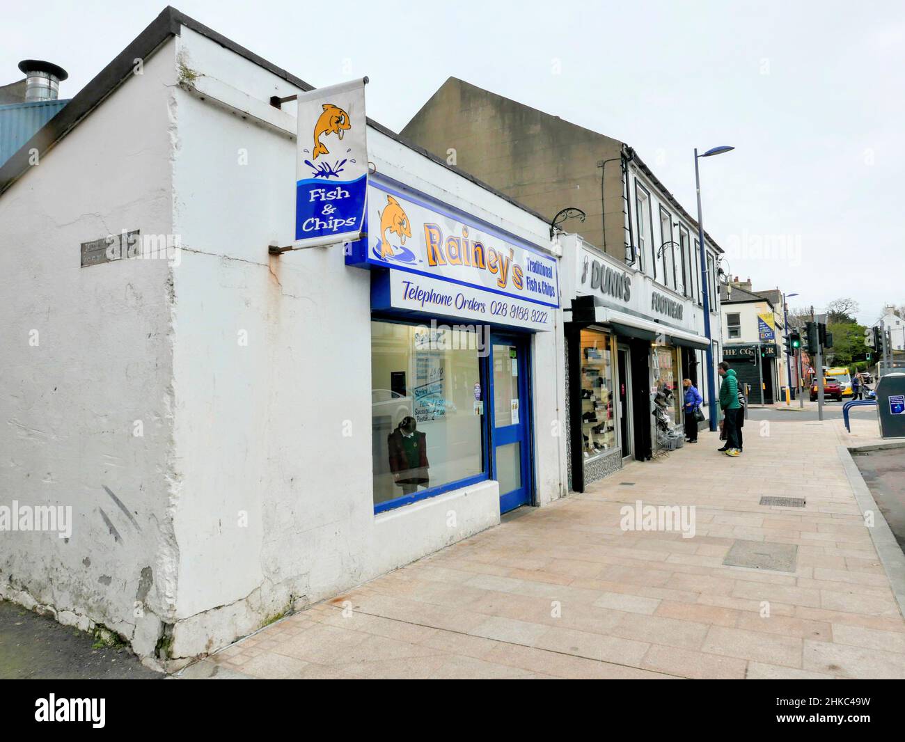 Donaghadee shops Stock Photo