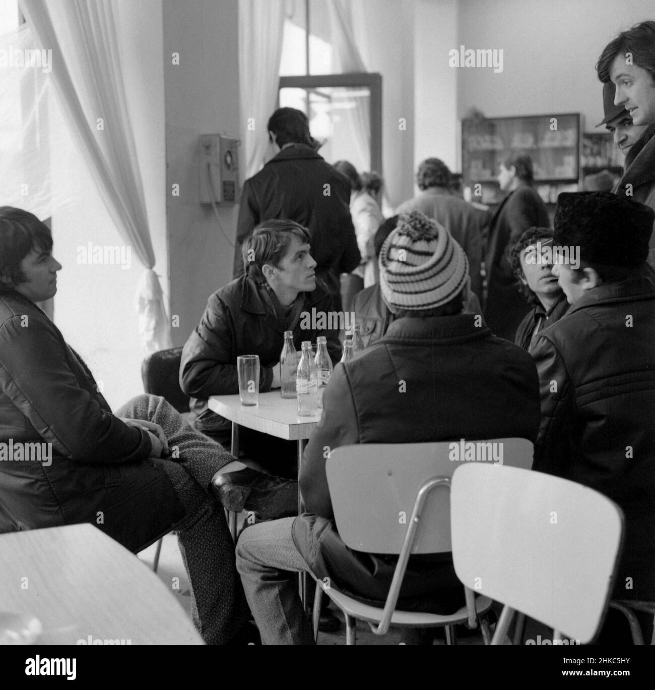 Romanian journalist Corneliu Vadim Tudor during an assignment for the