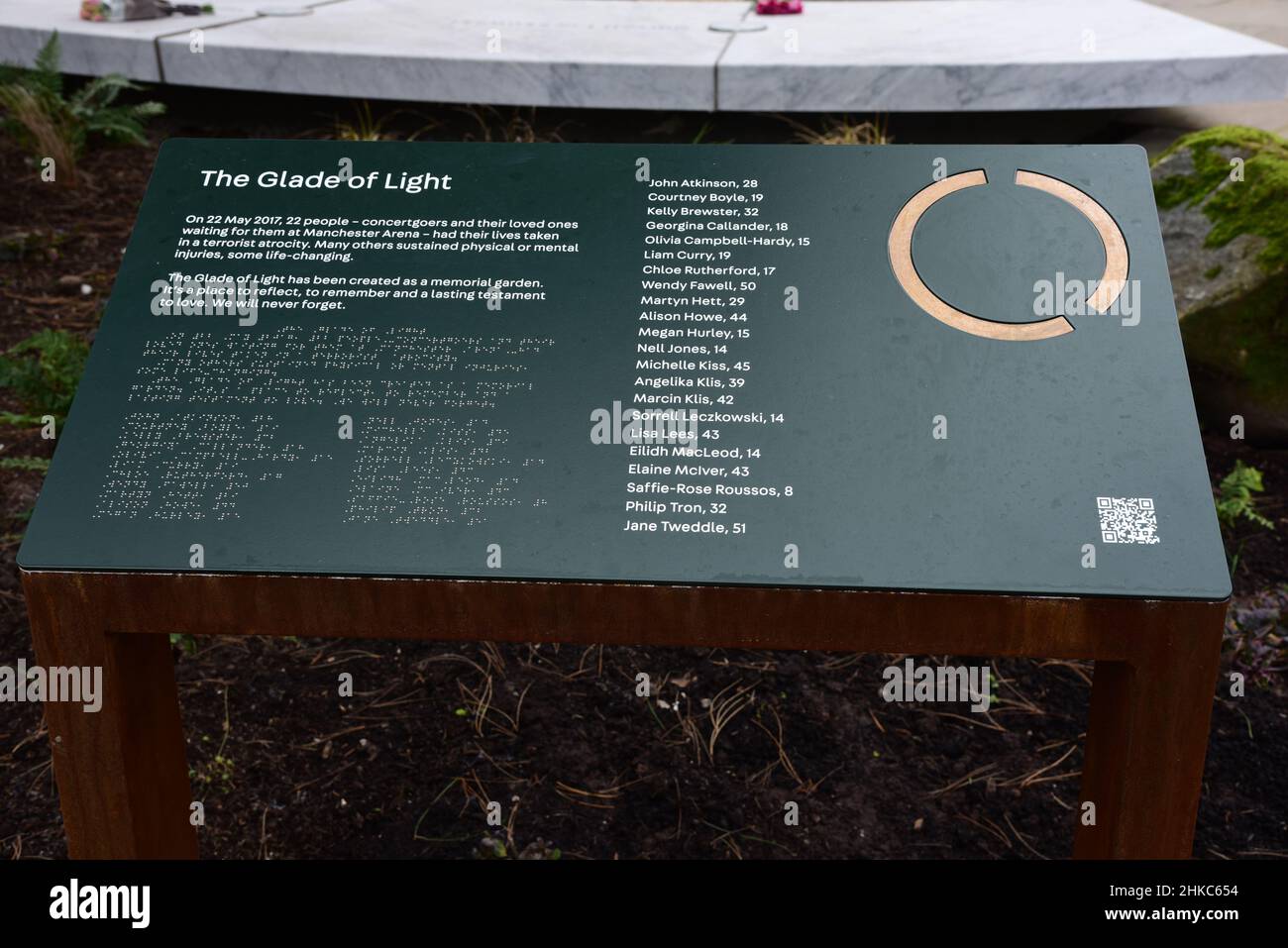 Glade of Light Memorial Garden Stock Photo Alamy