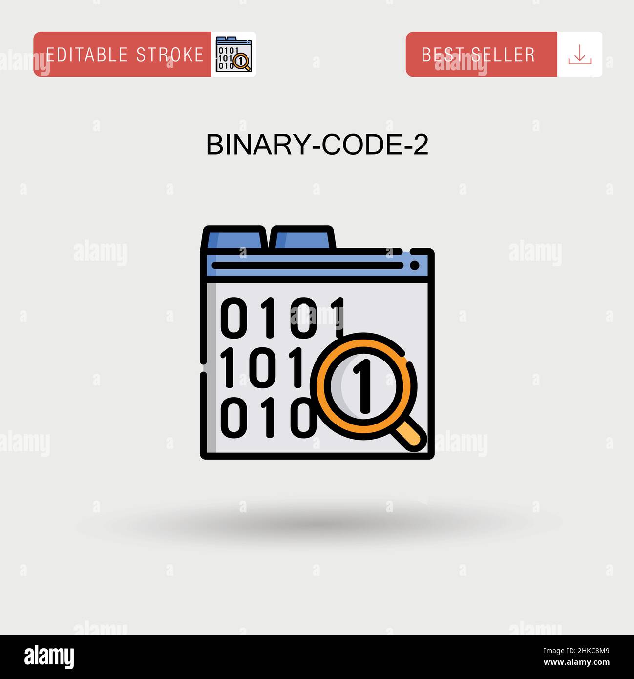 Binary-code-2 Simple vector icon Stock Vector Image & Art - Alamy