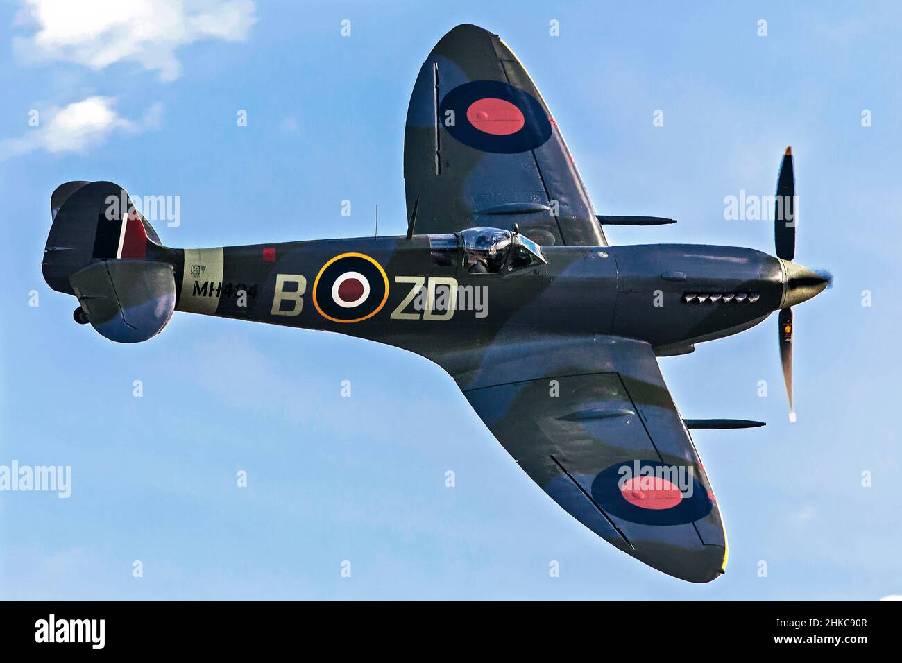 British WWII Supermarine Spitfire fighter aircraft Stock Photo