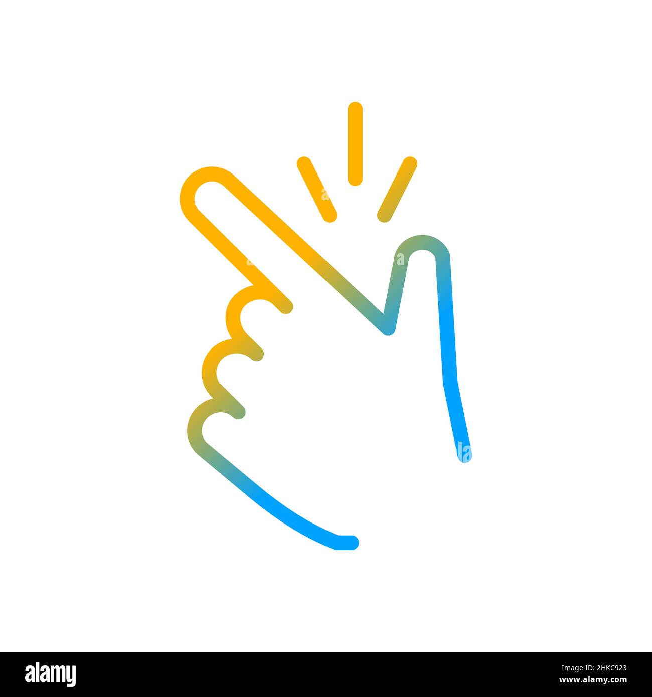 New ideas metaphor gradient linear vector icon Stock Vector