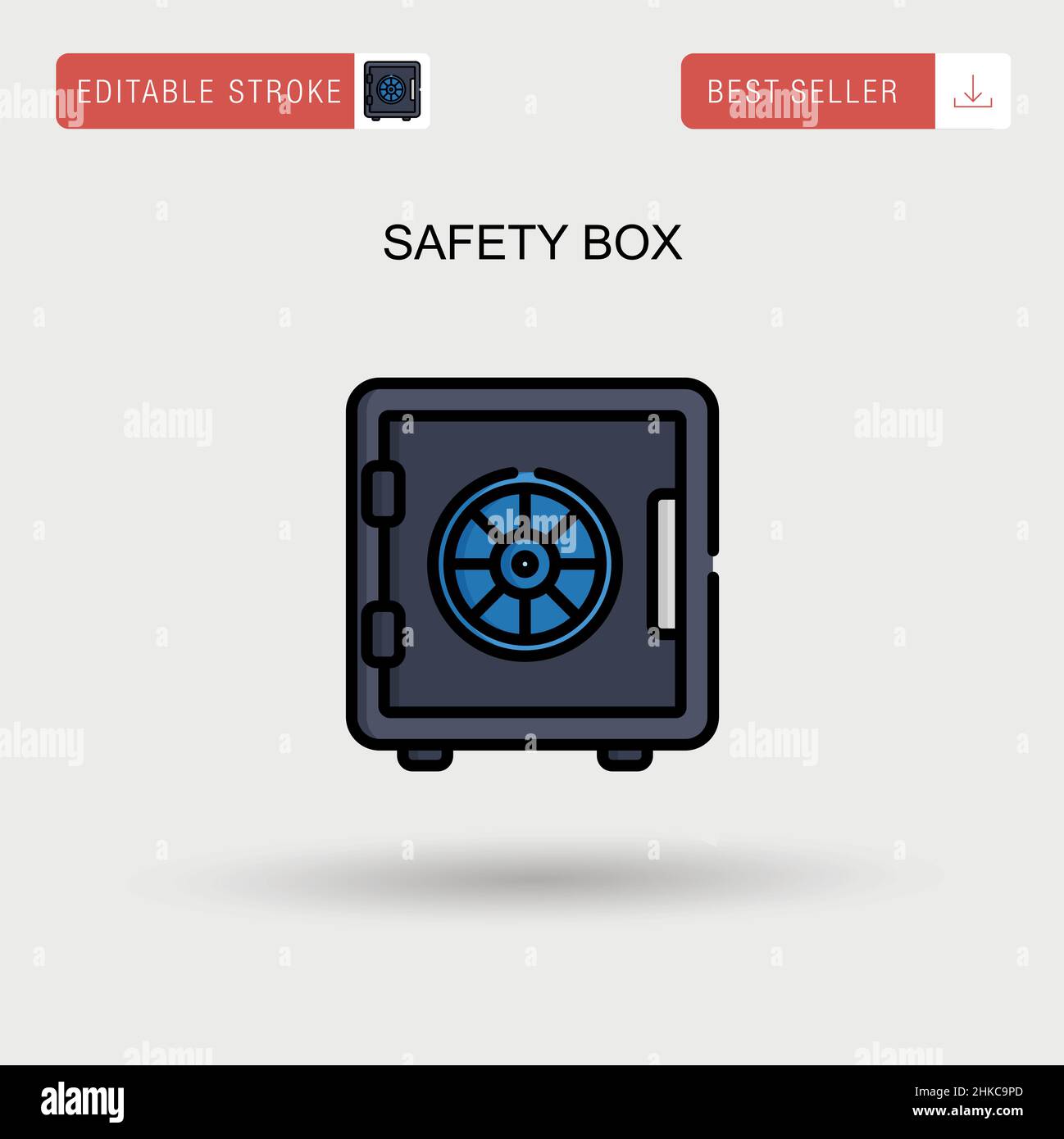 Safety box Simple vector icon Stock Vector Image & Art - Alamy