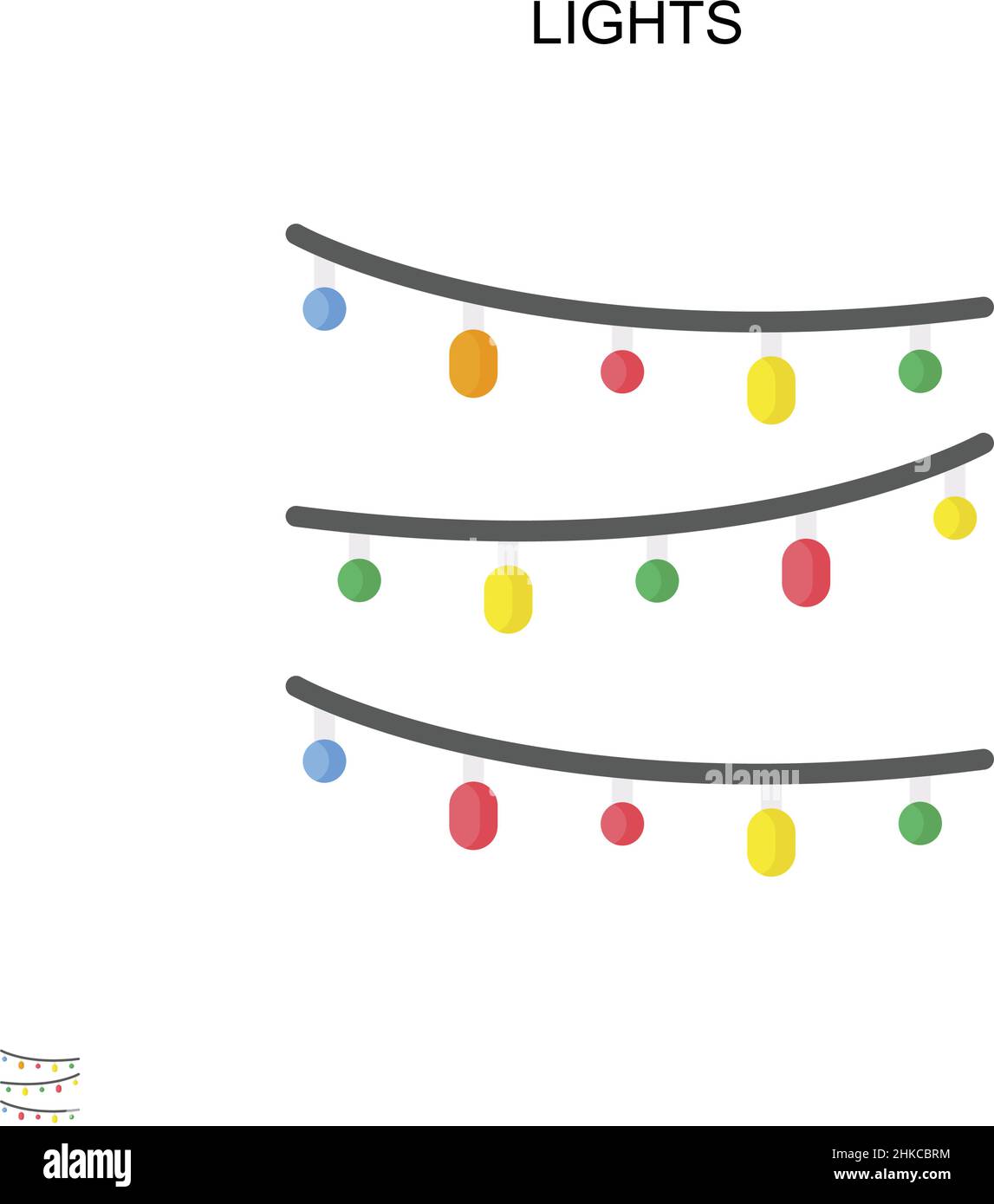 Lights Simple vector icon. Illustration symbol design template for web