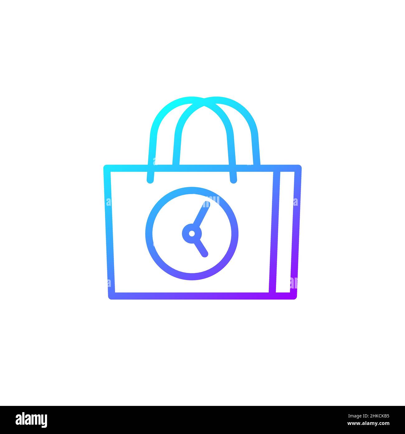 Shopping time logo Stock Vector Images - Alamy