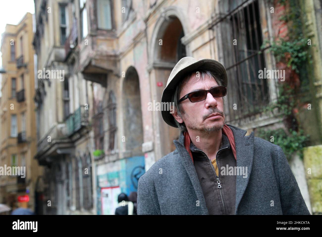 ISTANBUL, TURKEY - FEBRUARY 15: French film director, critic, and writer Alex Christophe Dupont, best known as Leos Carax portrait on February 15, 2013 in Istanbul, Turkey. Stock Photo