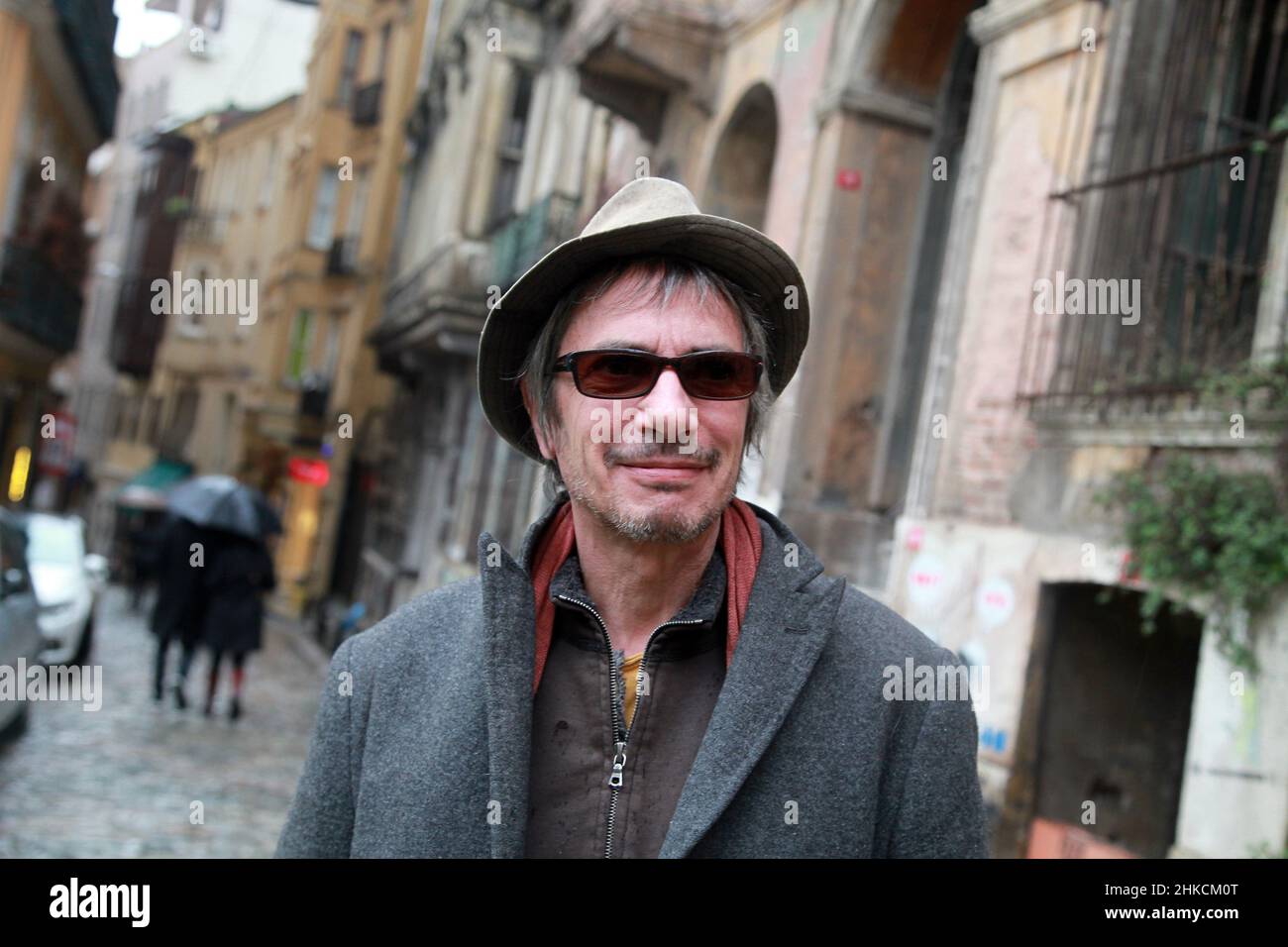 ISTANBUL, TURKEY - FEBRUARY 15: French film director, critic, and writer Alex Christophe Dupont, best known as Leos Carax portrait on February 15, 2013 in Istanbul, Turkey. Stock Photo