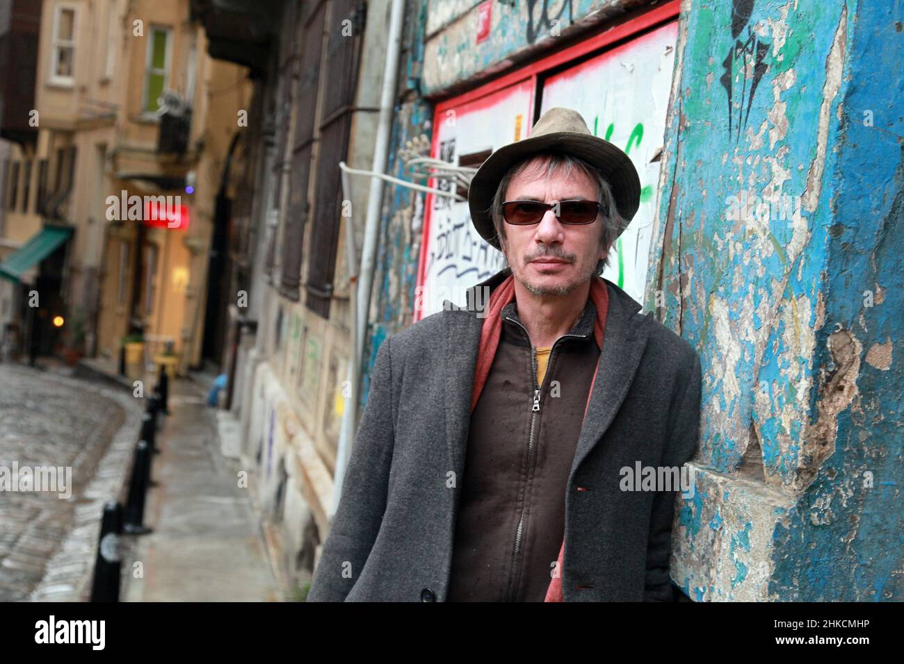 ISTANBUL, TURKEY - FEBRUARY 15: French film director, critic, and writer Alex Christophe Dupont, best known as Leos Carax portrait on February 15, 2013 in Istanbul, Turkey. Stock Photo