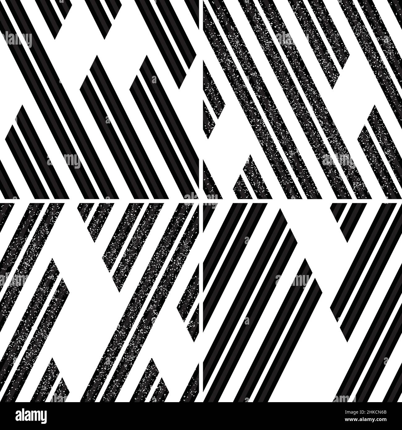 4 different vector patterns in the same package(eps). One pattern is paid and 3 are free (white dividing lines) Stock Vector