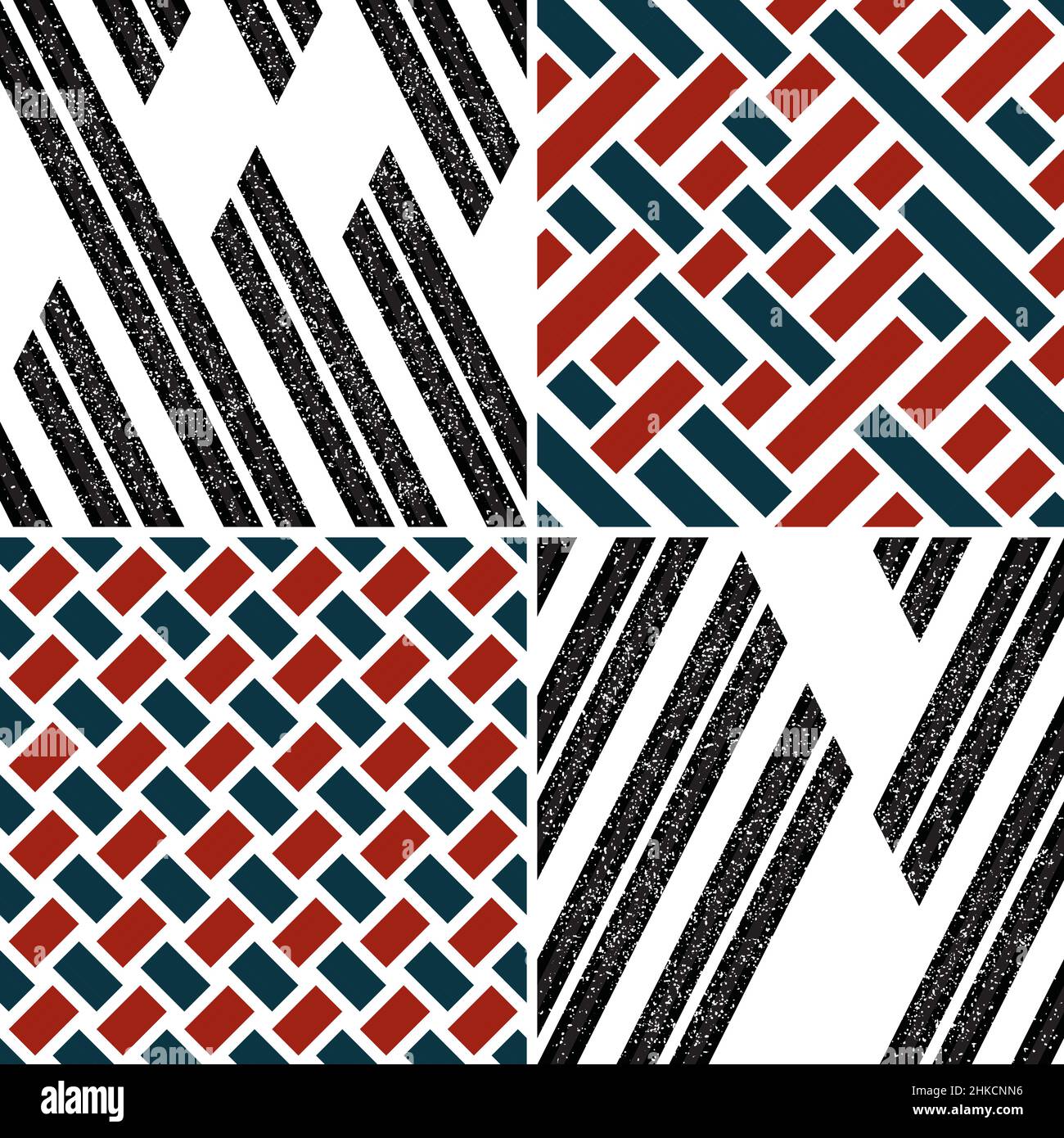 4 different vector patterns in the same package(eps). One pattern is paid and 3 are free (white dividing lines) Stock Vector