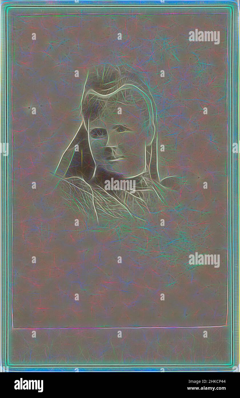Inspired by Portrait of Emma, Queen Regent of the Netherlands, Netherlands, 1890 - 1910, paper, albumen print, height 141 mm × width 96 mm, Reimagined by Artotop. Classic art reinvented with a modern twist. Design of warm cheerful glowing of brightness and light ray radiance. Photography inspired by surrealism and futurism, embracing dynamic energy of modern technology, movement, speed and revolutionize culture Stock Photo