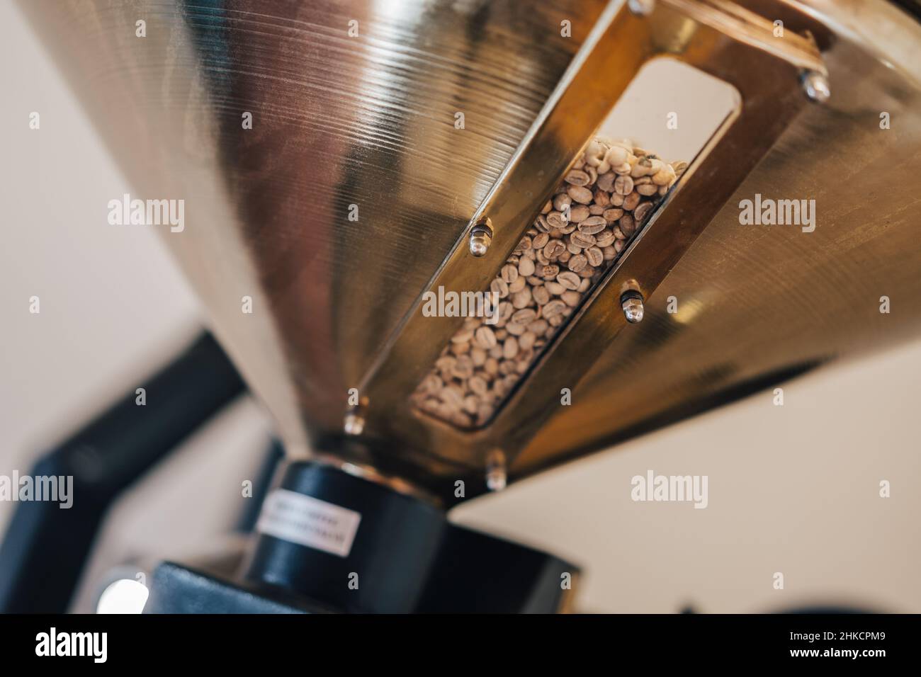 Raw coffee beans ready to be roast Stock Photo