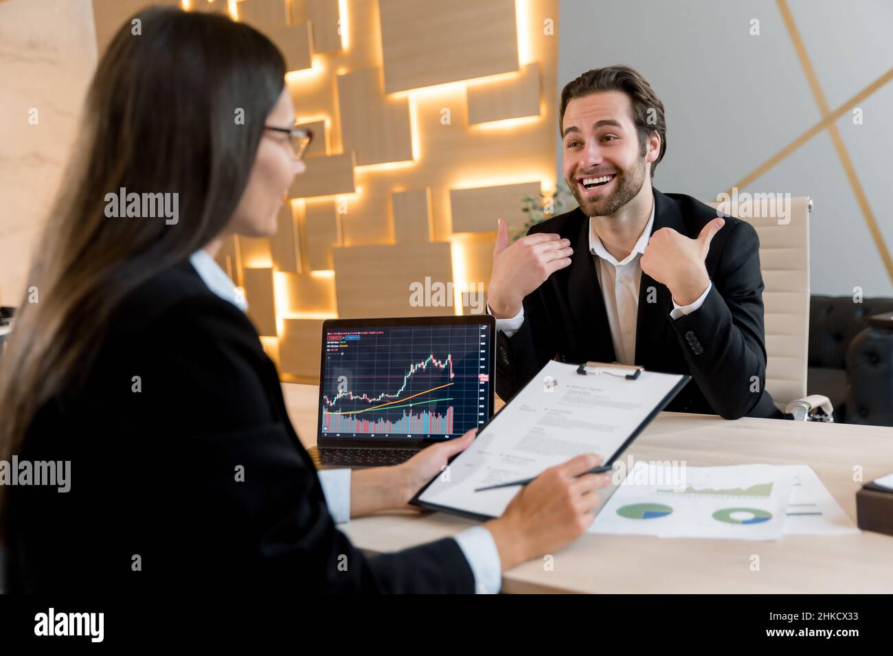 Business woman, company director, hiring specialist in a trading