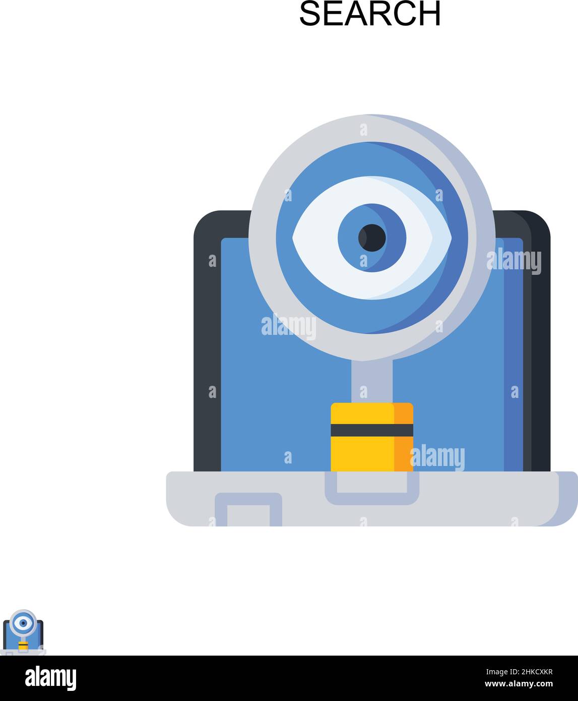 Search Simple vector icon. Illustration symbol design template for web ...