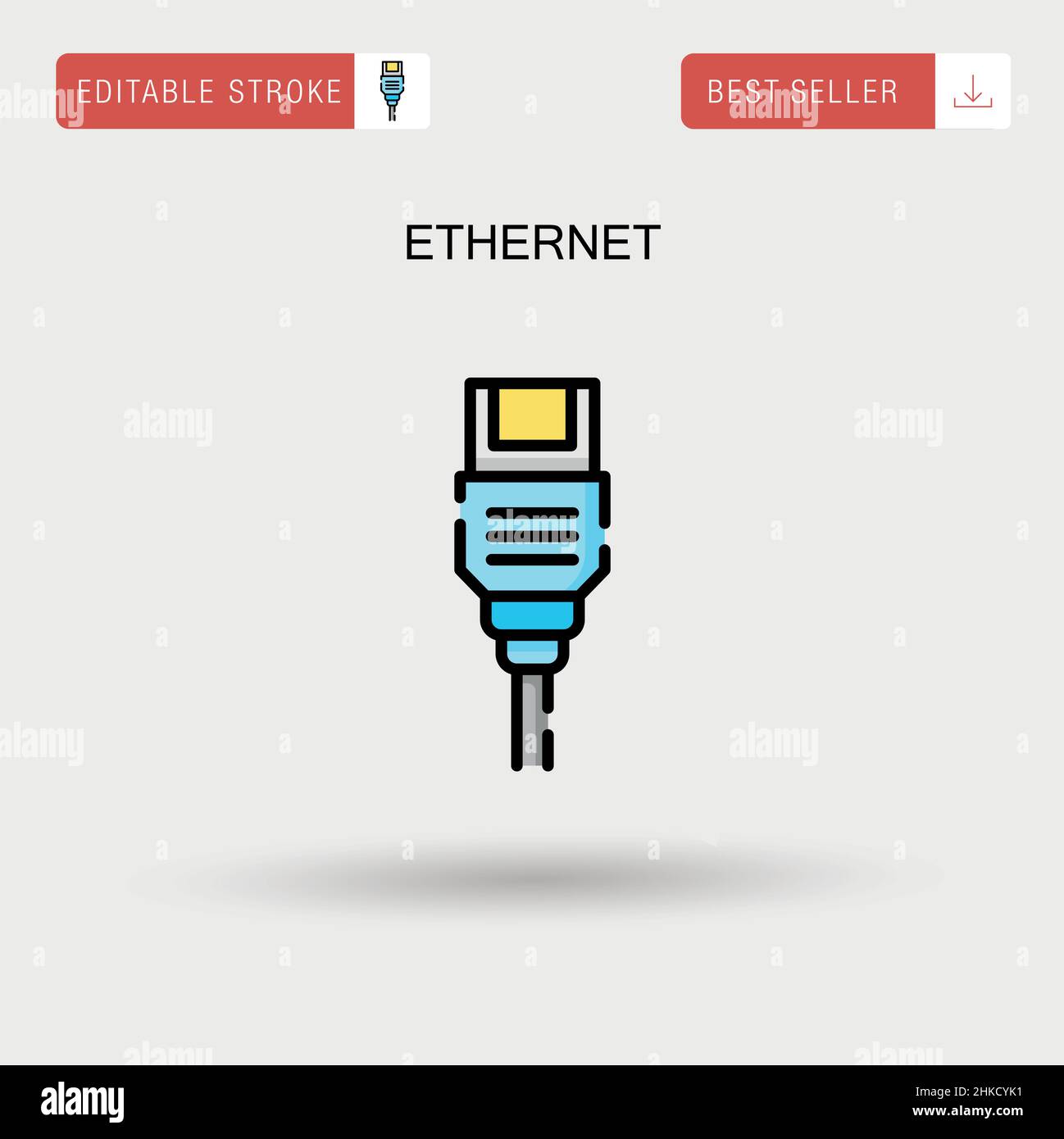Ethernet Simple vector icon Stock Vector Image & Art - Alamy