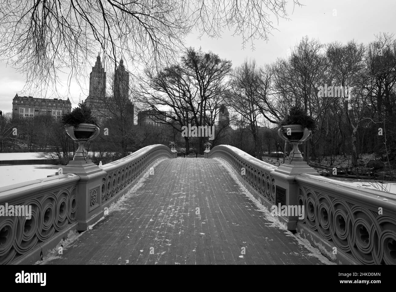 New York, Central Park in winter Stock Photo Alamy