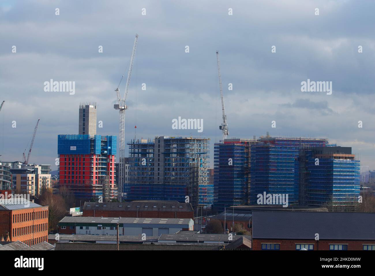 The Junction apartments under construction by Galiford Try on the