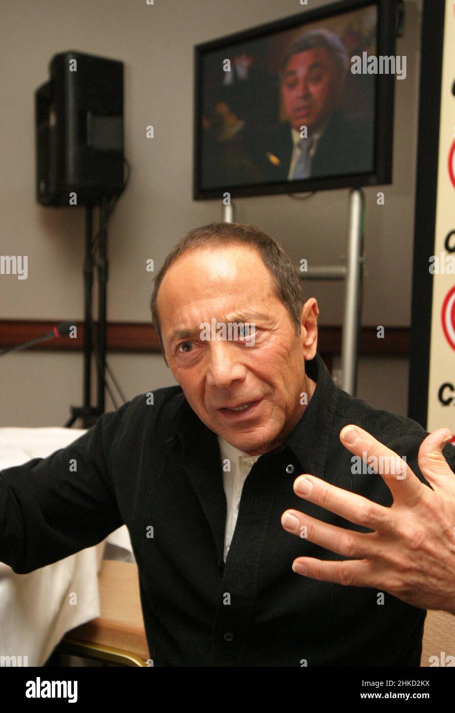 ISTANBUL, TURKEY - NOVEMBER 28: Famous Canadian singer, songwriter, and actor Paul Anka portrait on November 28, 2007 in Istanbul, Turkey. Stock Photo