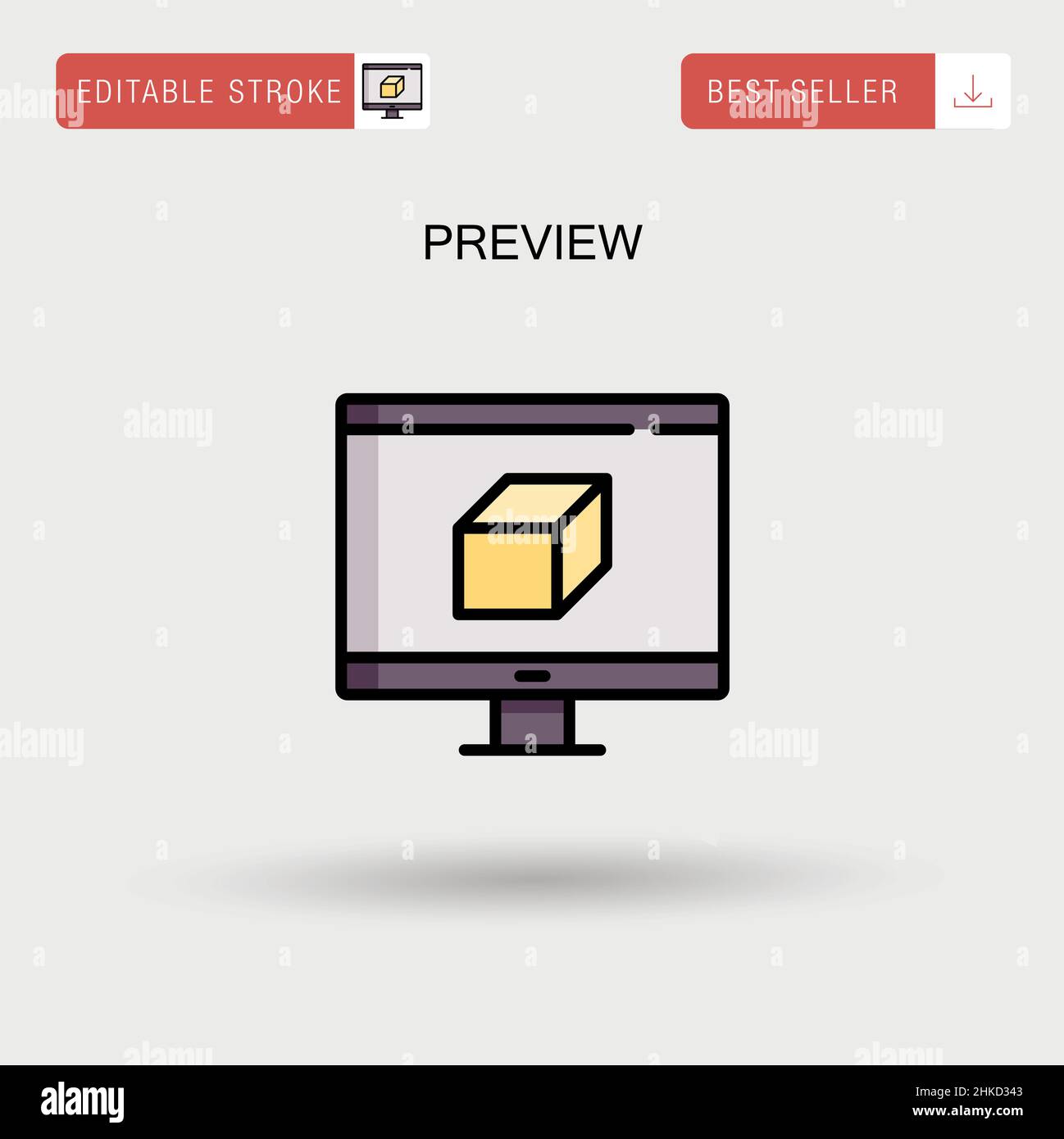 Preview Simple vector icon Stock Vector Image & Art - Alamy