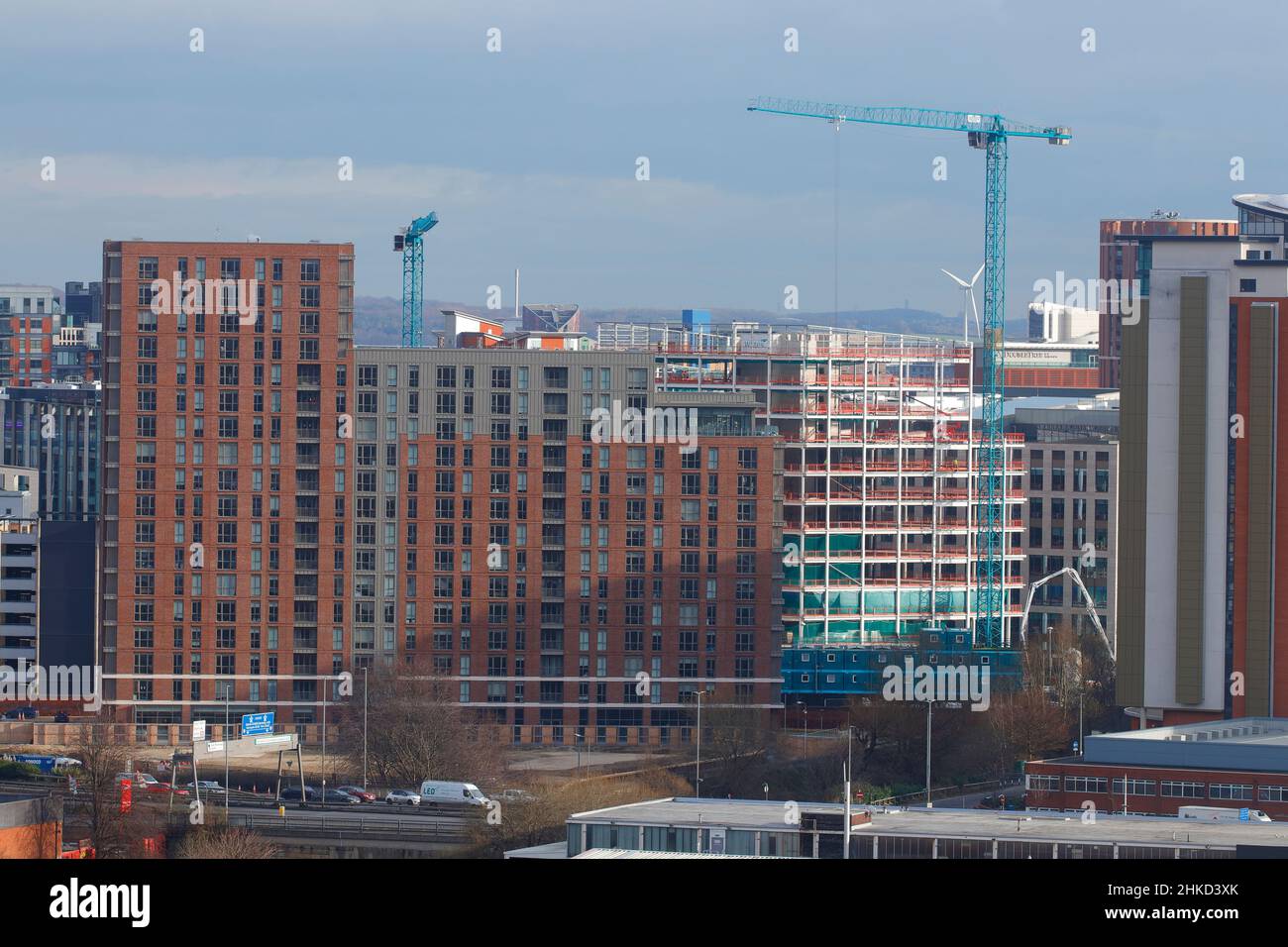 Construction in Leeds,West Yorkshire,UK Stock Photo Alamy