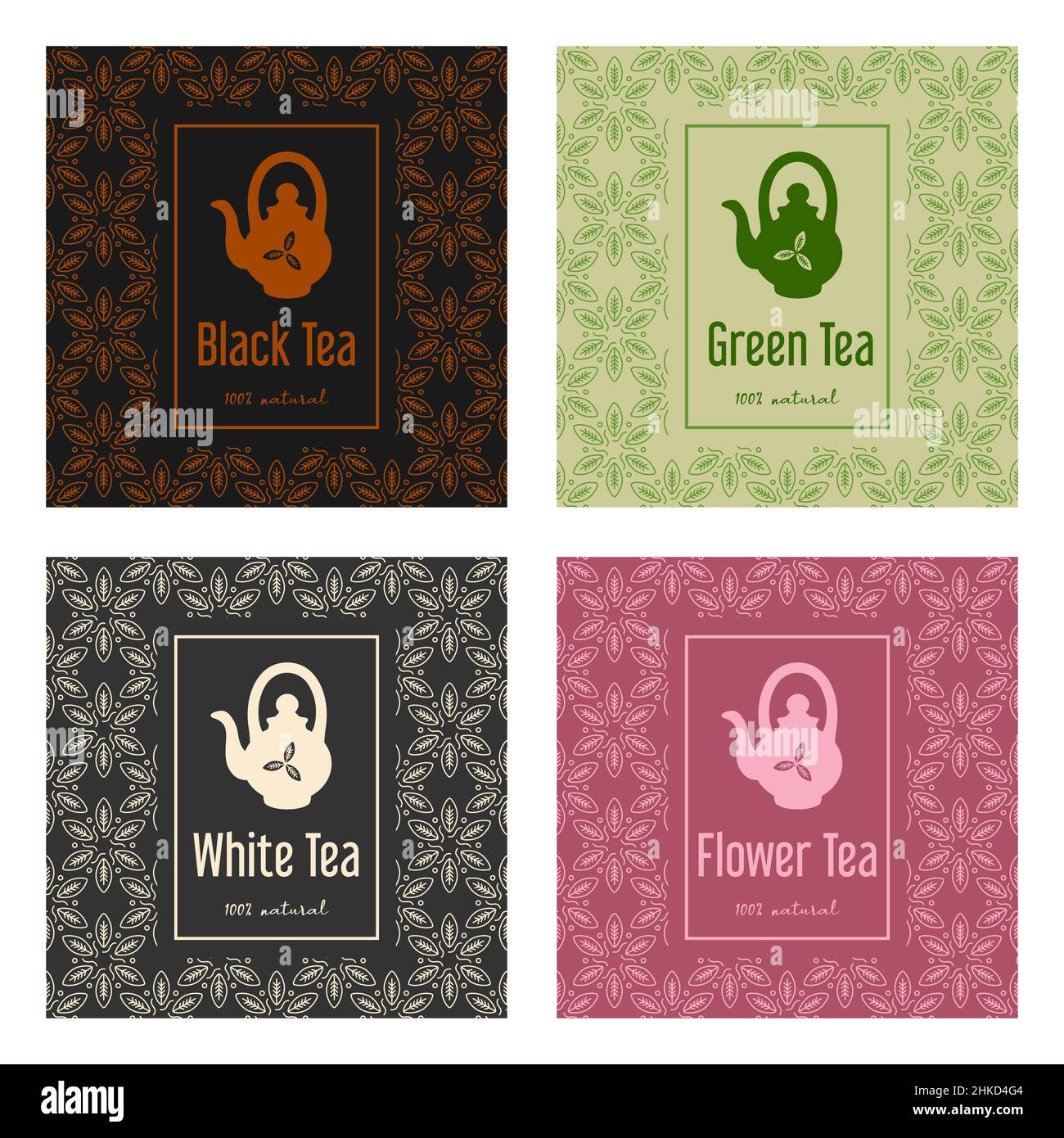 Package tea Stock Vector Images - Alamy