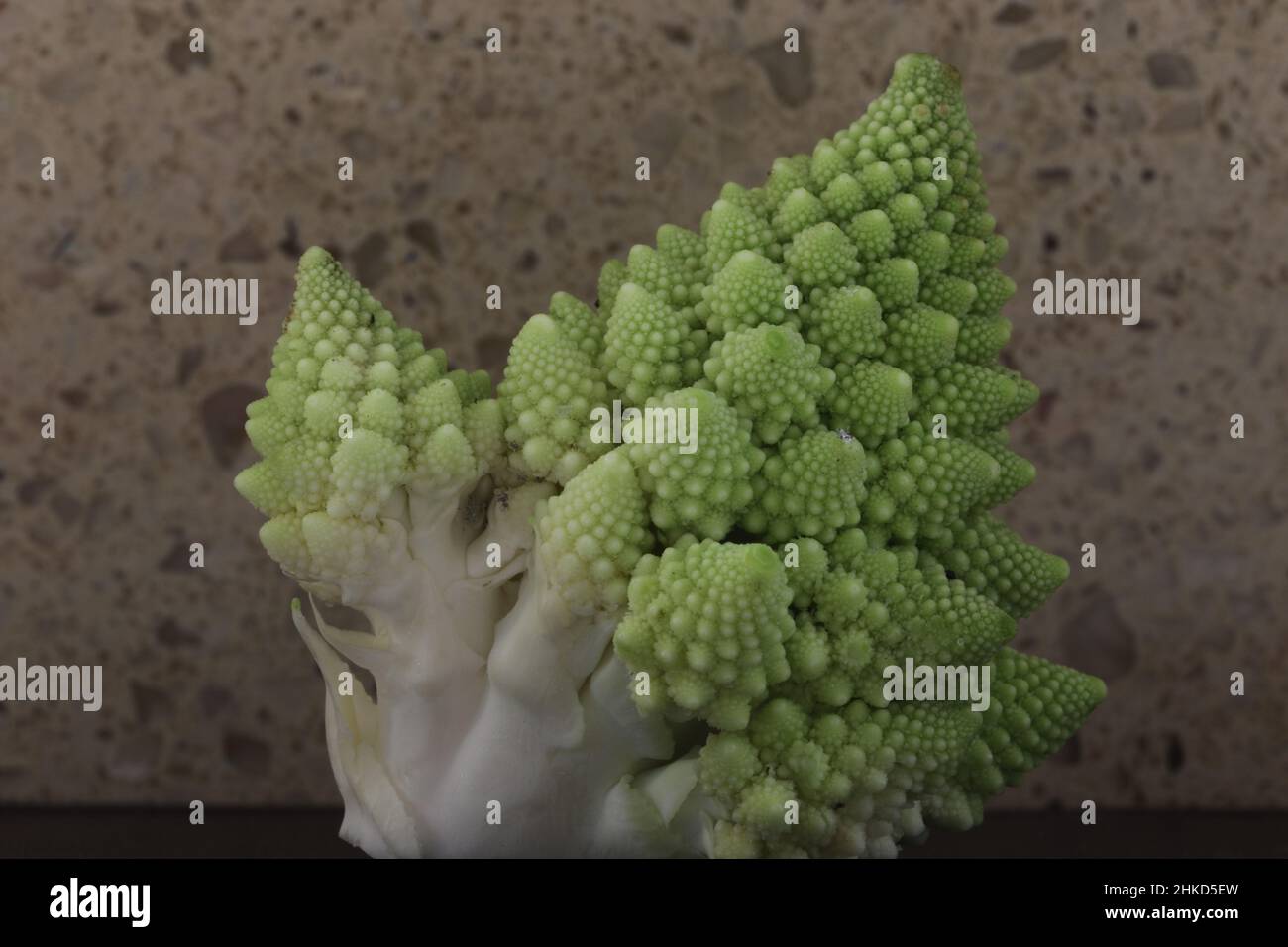 Romanesco Cauliflower florets Stock Photo