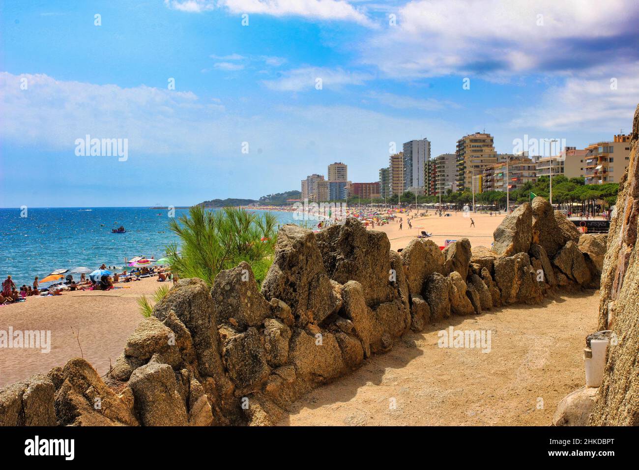 The beautiful town of Platja d'Aro (Girona) one of the most popular ...