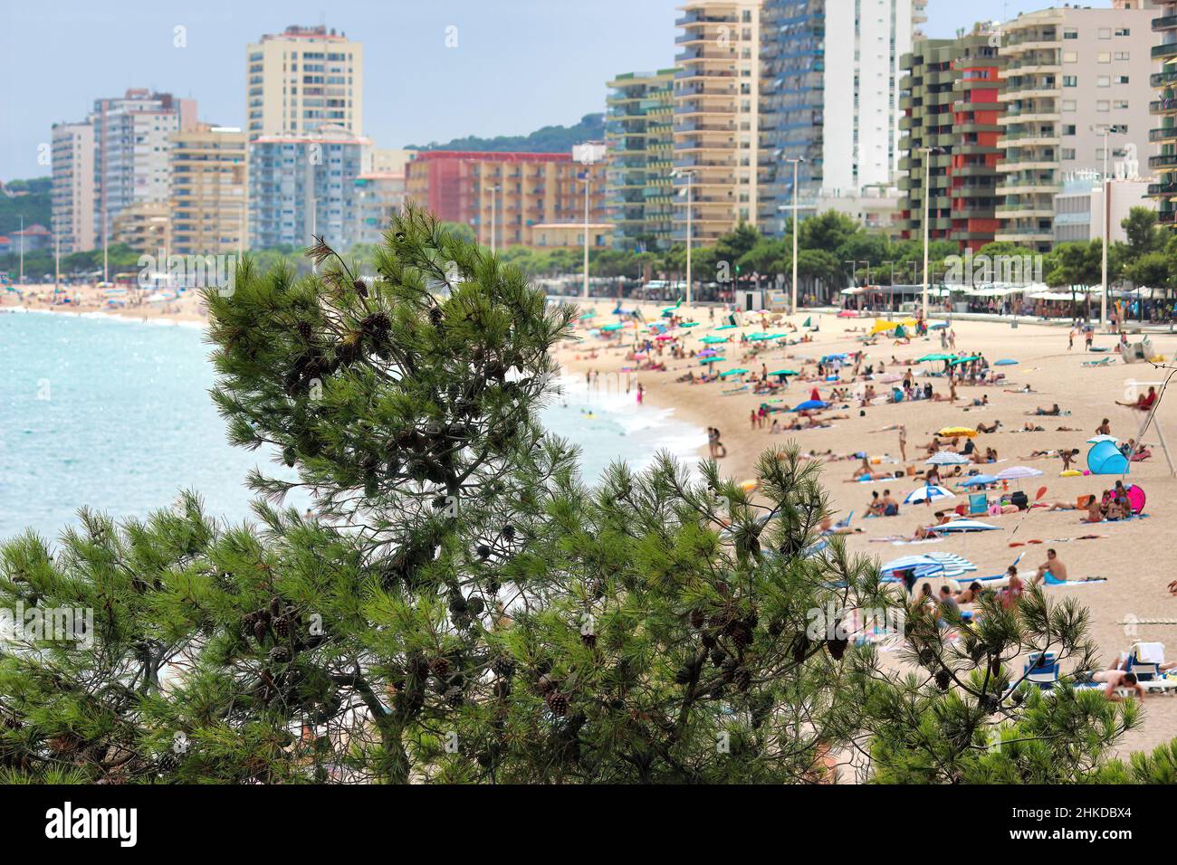 The beautiful town of Platja d'Aro (Girona) one of the most popular ...
