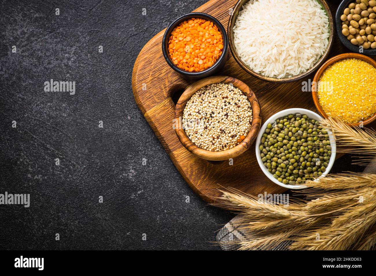 Gluten free food cereals. Healthy food Stock Photo Alamy