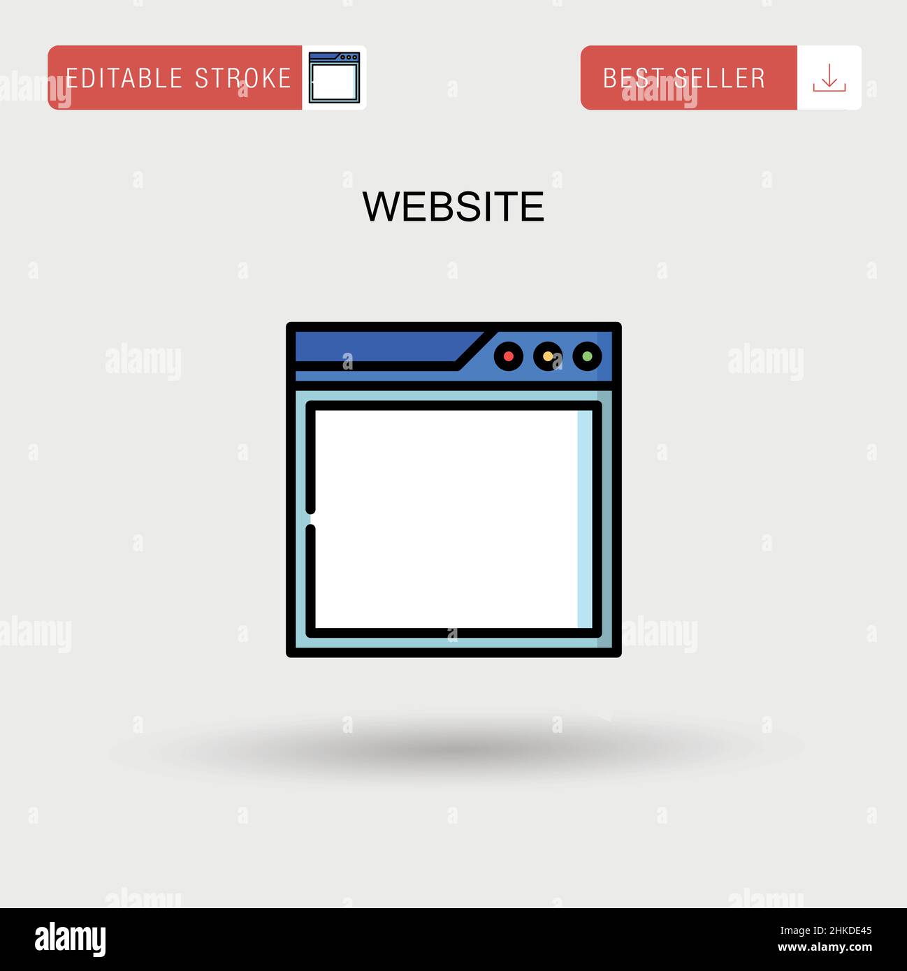 Website Simple vector icon Stock Vector Image & Art - Alamy