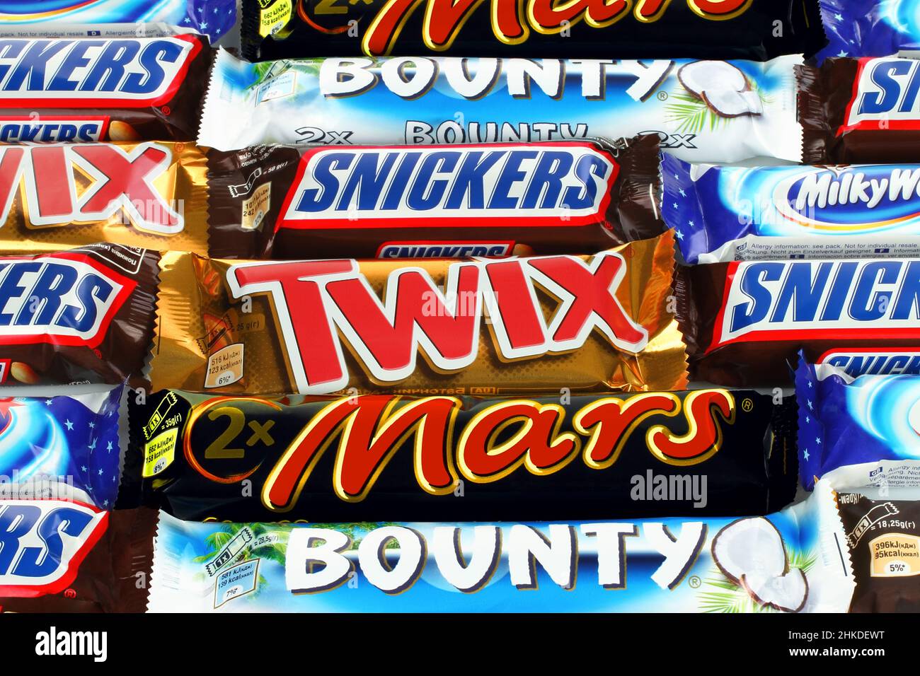 Mars bar and milky way hi-res stock photography and images - Alamy