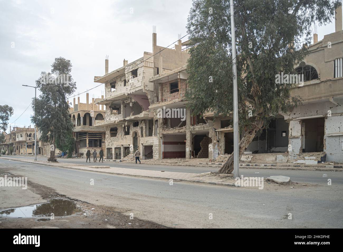 Street in Palmyra Village in Syria Stock Photo Alamy