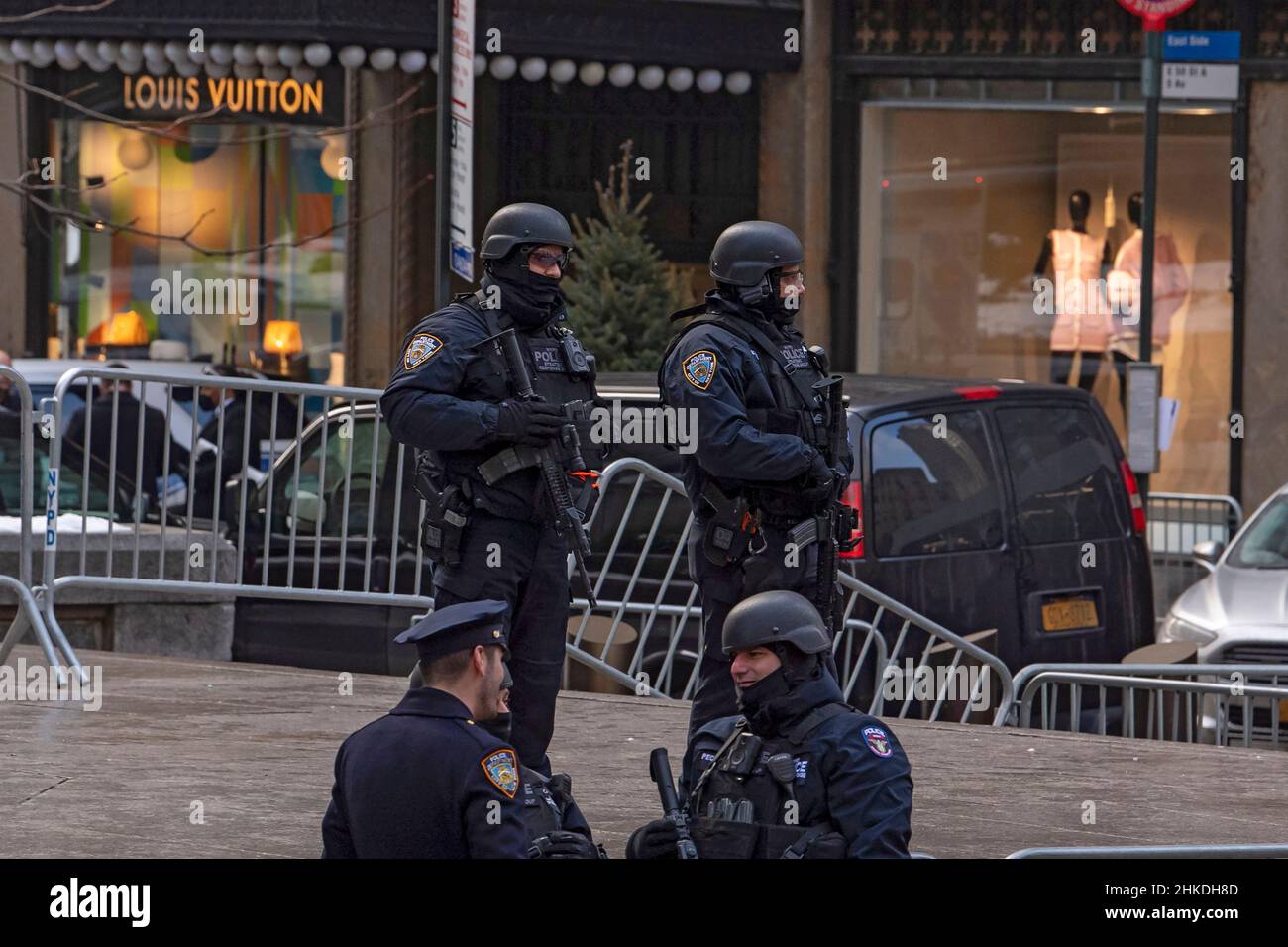 New York, United States. 02nd Feb, 2022. NYPD Police Strategic Response