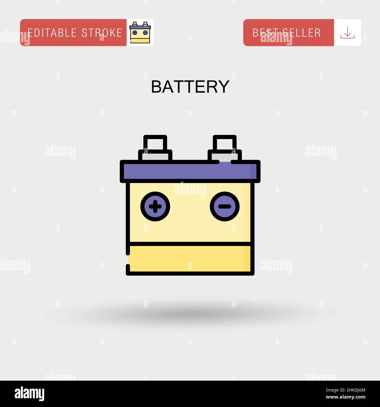 Battery Simple vector icon Stock Vector Image & Art - Alamy