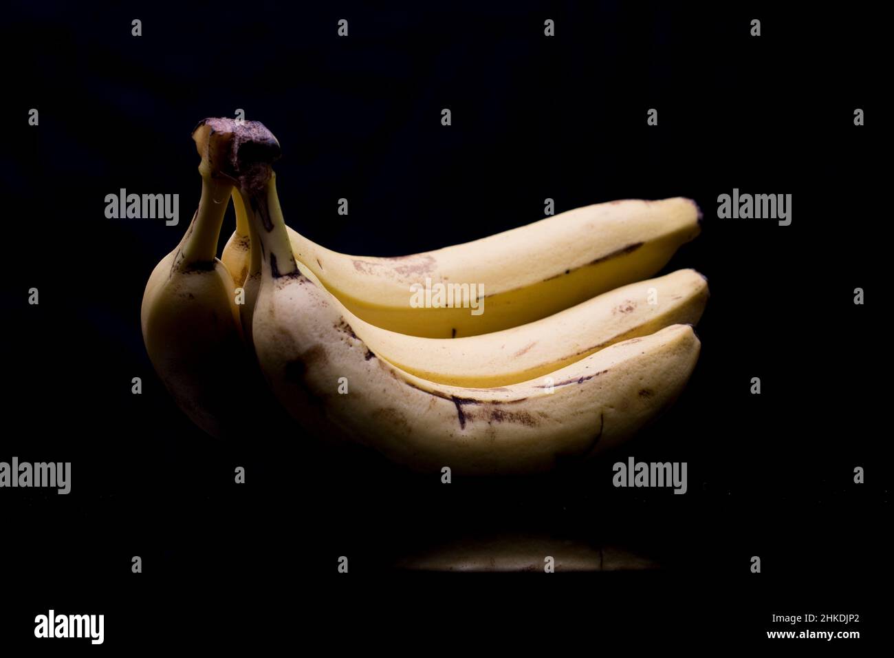 Bananas close up bananas. Yellow bananas in fruit bowl. Close up bananas. Stock Photo