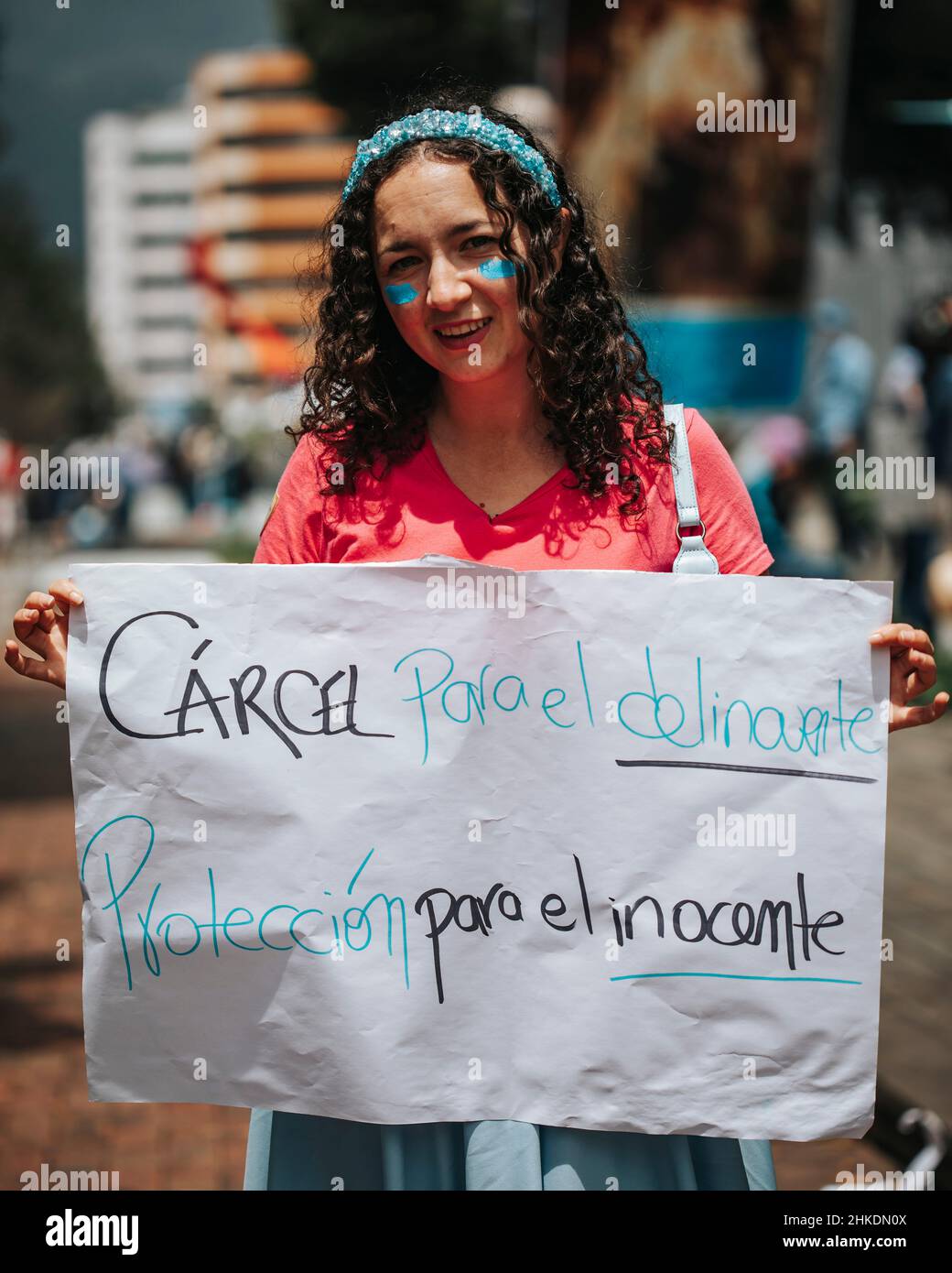 Pro Life protest, Ecuador Stock Photo