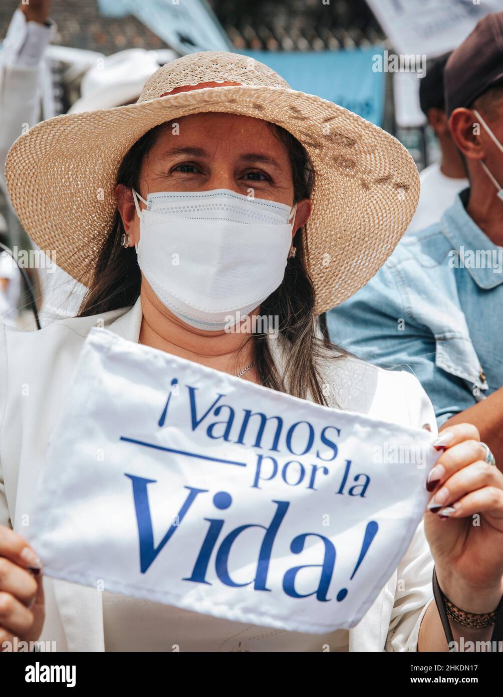 Pro Life protest, Ecuador Stock Photo